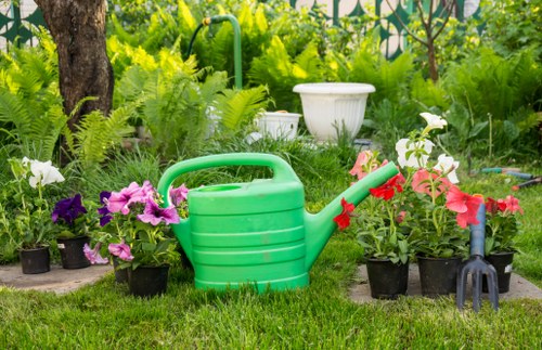 Catford landscaping team creating a well-planned garden design